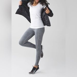 Lululemon Speed Tight IV Space Dye Camo Black Dark Slate size 4